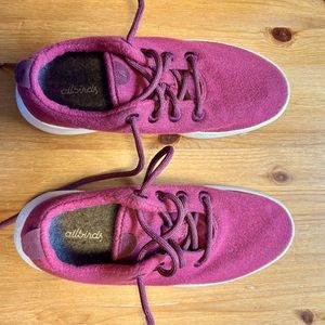 Allbirds Womens Wool Runners Limited Edition Pink Purple Shoes-Size 9
